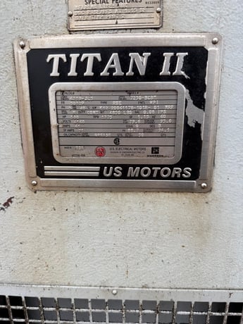 500 HP 1800 RPM U.S. Motors, Frame 5012P, Vertical Hollow Shaft, 4160 Volts - Image 1