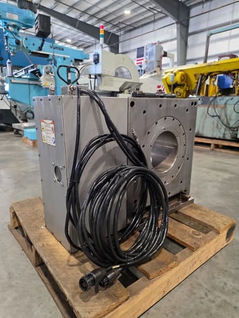 17.7" x 17.7" Haas #HRT-450, CNC rotary table, 4-Axis, 7-3/8" bore, 13.5" worm gear diameter - Image 8