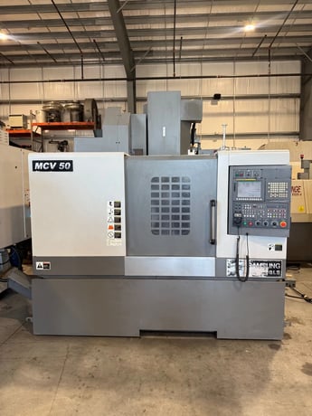Samsung #MCV-50, CNC vertical machining center, 30 side mount tool changer, 35.4" X, 19.6" Y, 20" Z, 12000 - Image 1
