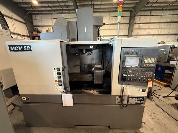 Samsung #MCV-50, CNC vertical machining center, 30 side mount tool changer, 35.4" X, 19.6" Y, 20" Z, 12000 - Image 3