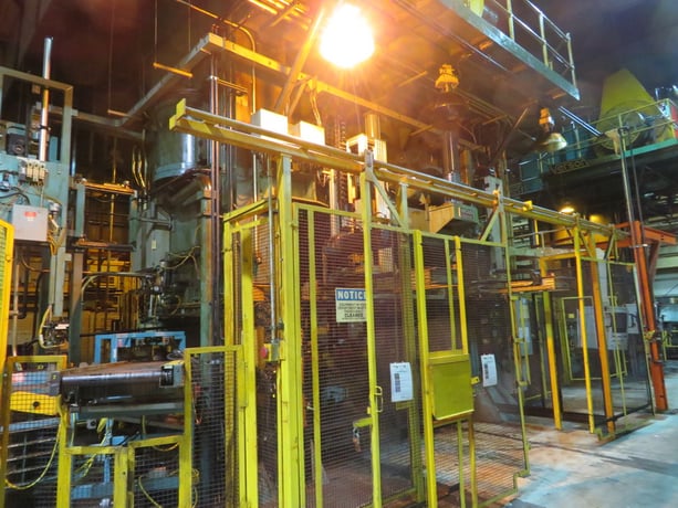 2500 Ton, Clearing #TS2-2500-144x60, straight side double crank press, 20" stroke, 52" Shut Height, 12" adj. - Image 4