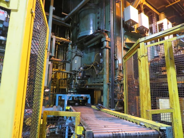 2500 Ton, Clearing #TS2-2500-144x60, straight side double crank press, 20" stroke, 52" Shut Height, 12" adj. - Image 7