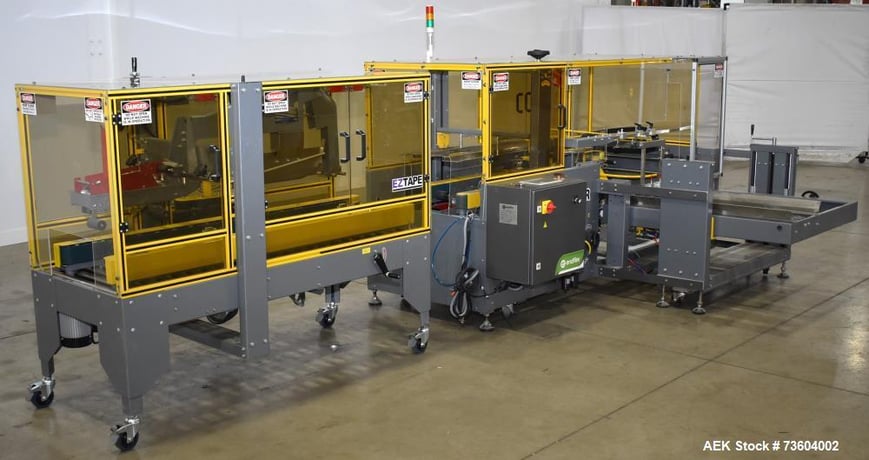 Paxiom Boxxer #T-18, Automatic Case Forming & Sealing System, 18 CPM, 16" x20" carton, Omron PLC - Image 2