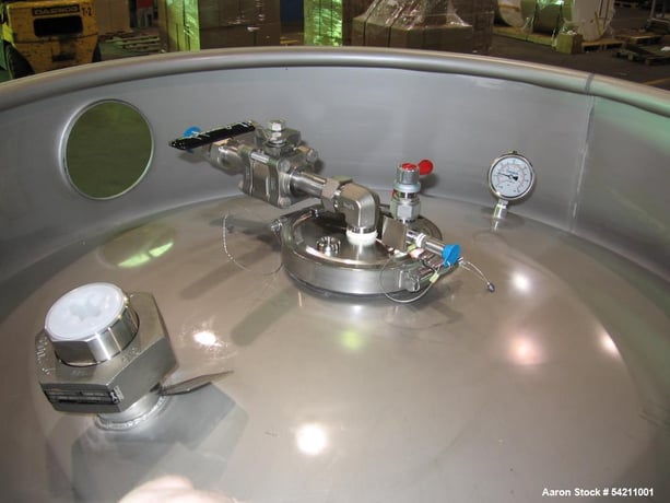 4,000 gallon Storage Tank, 108" diameter x 108" straight side, Atmospheric, Dish Top & Bottom, 304 Stainless - Image 2