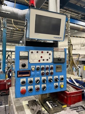 .63" x 5" Asahi Okuma #AOS-10, Cold Header, 1-die, 2-blow, 180 pieces/min., single plane wire straightener - Image 3