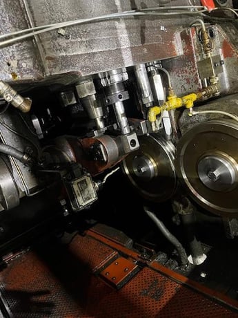 .63" x 5" Asahi Okuma #AOS-10, Cold Header, 1-die, 2-blow, 180 pieces/min., single plane wire straightener - Image 8