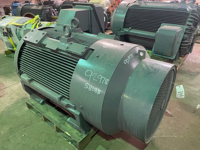 450 HP 1200 RPM Teco Westinghouse, Frame 5808B, TEFC BB, 460 Volts - Image 2