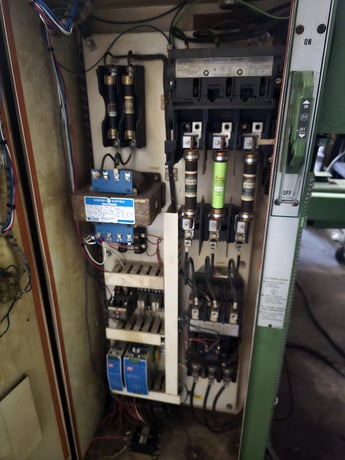 90 Ton, Cincinnati #AS90X10, hydraulic press brake, 12' overall, 126" between housing, 8" stroke, 7" throat - Image 5
