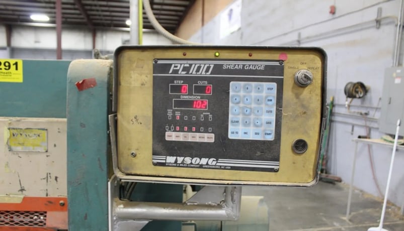 10 gauge x 10' Wysong #1010, Power Squaring Shear, 10' overall, 120" blade, 10 HP, 60 SPM - Image 8