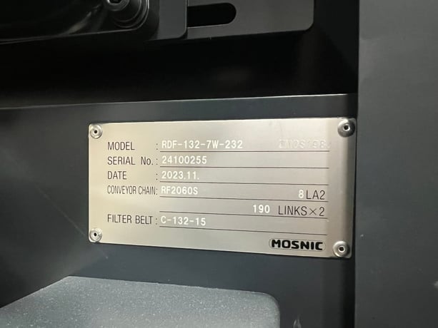 Mosnic #RDF-132-7W-232, coolant tank center discharged, Pro 5 Control, Makino A92, new - Image 4