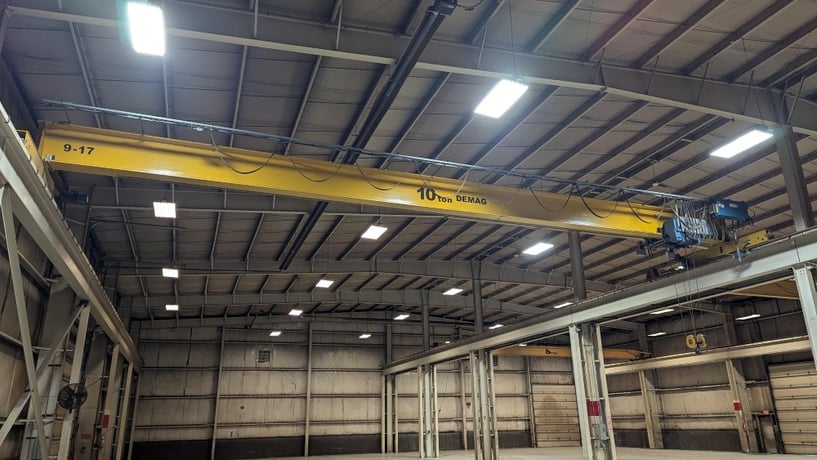 10 Ton, Demag, 54' 5" Span, 33' Lift, Class D, Radio, VFD Bridge/Trolley, 2017 #2708 - Image 2
