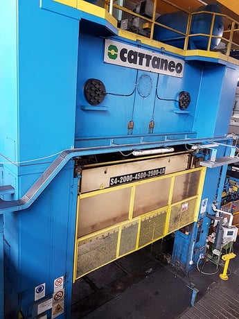 2000 Ton Cattaneo #SE4-200-4500-2500-LD, Link-Belt Drive Press, 24" stroke, 47" Shut Height, 12" adj., 10-20 - Image 2
