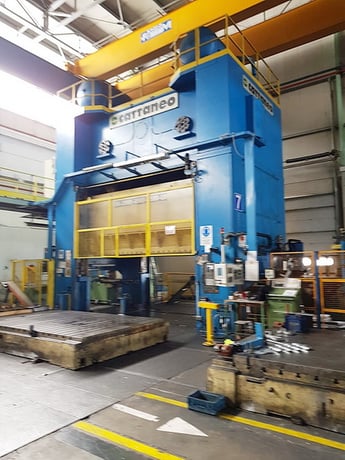 2000 Ton Cattaneo #SE4-200-4500-2500-LD, Link-Belt Drive Press, 24" stroke, 47" Shut Height, 12" adj., 10-20 - Image 3