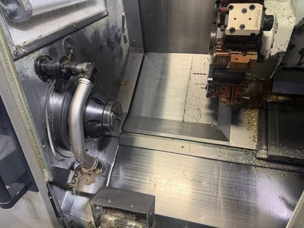 Okuma #LB-3000-EX-II, CNC lathe, 22.8" swing, 16.14" dia., 19.69" lgth, 30 HP, 5000 RPM, LNS Quickload Servo - Image 3