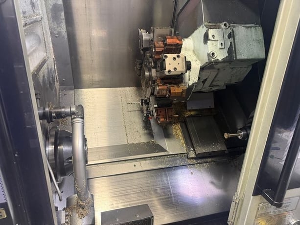 Okuma #LB-3000-EX-II, CNC lathe, 22.8" swing, 16.14" dia., 19.69" lgth, 30 HP, 5000 RPM, LNS Quickload Servo - Image 4