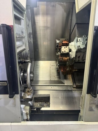 Okuma #LB-3000-EX-II, CNC lathe, 22.8" swing, 16.14" dia., 19.69" lgth, 30 HP, 5000 RPM, LNS Quickload Servo - Image 5