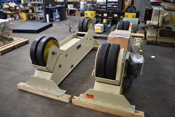 30 Ton, Pandjiris #MM-30/15-T, turning rolls, 60000 lb., 12"-16' diameter range, 20" wheel diameter, hand - Image 3