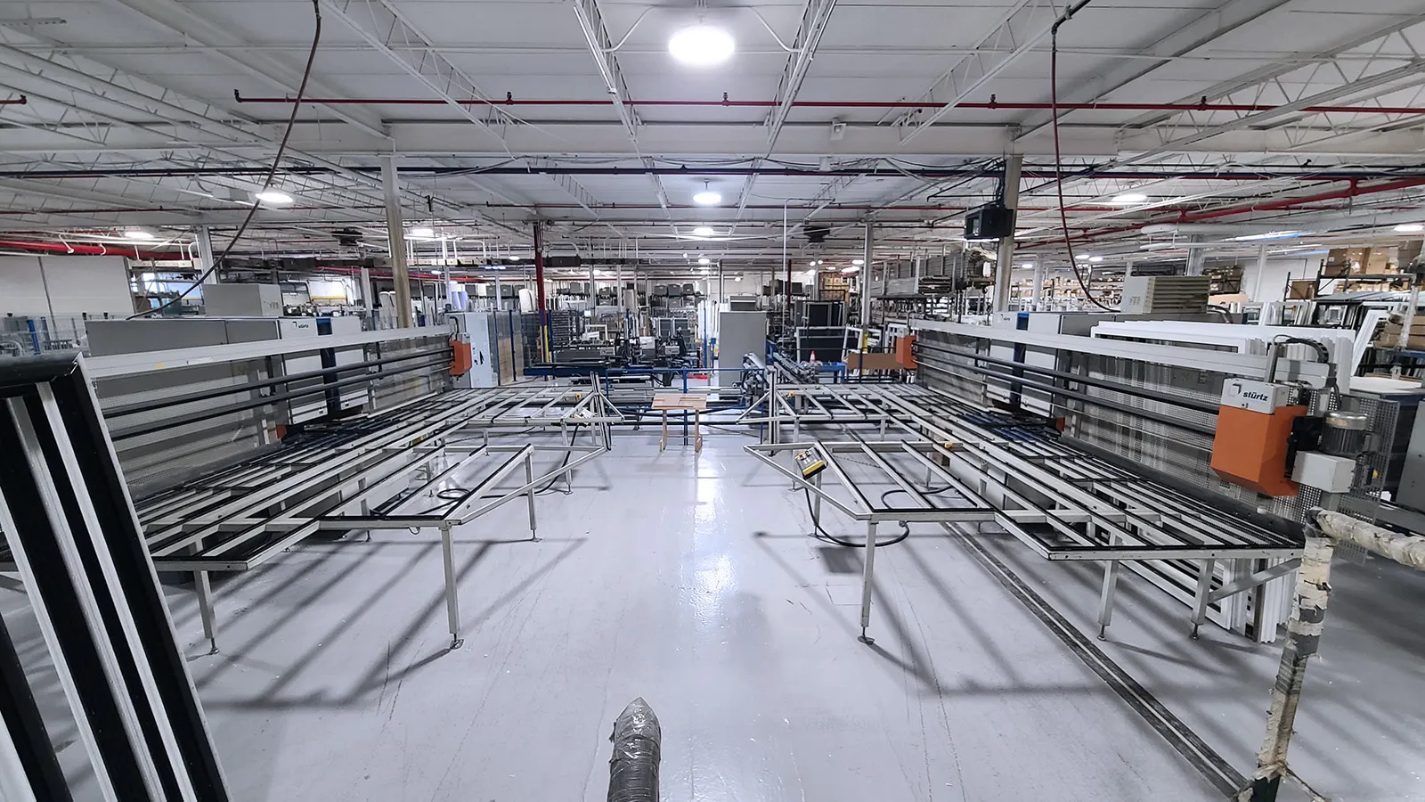 Sturtz #SE-4AS-CNC, Window Cleaning & Welding Line, 4-head, 78" x 98" frame capacity, Corner Cleaner, 240 V. - Image 1
