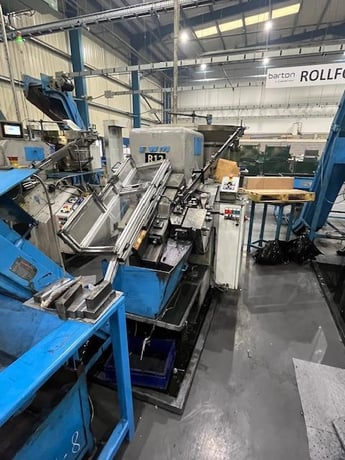 3/8" x 4" EW Menn #GW-83, High-Speed Flat Die Thread Roller, 80-260 pieces/min., 30" vibratory bowl feeder - Image 1