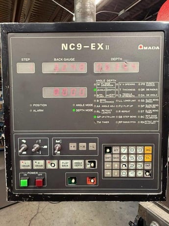 55 Ton, Amada #RG-50, CNC press brake, 6.8'OA, 59.84" between housing, 3.9" stroke, 15.75" throat, 14.57" - Image 4