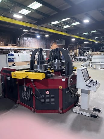 10" x 10" x .4" Tauring #Alpha-200, CNC Angle Bending Roll, (3) Driven Rolls, 19.29" Shaft diameter, 24.1 HP - Image 1