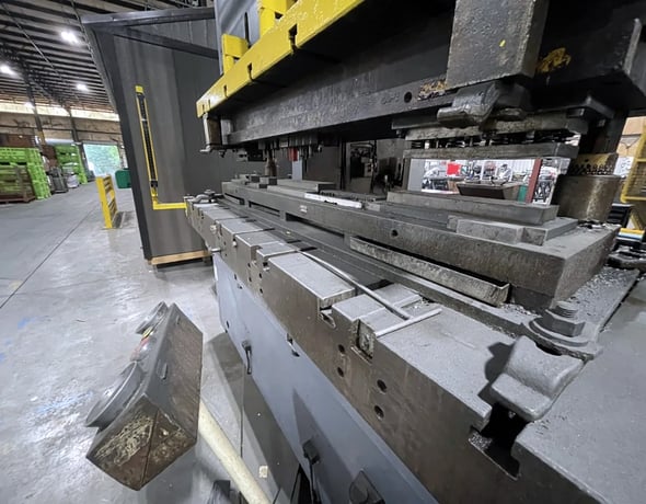 220 Ton, Aida #NC2-200, Two-Point Mechanical Gap Frame Stamping Press, 9.84" Stroke length, 19.69" Die - Image 3