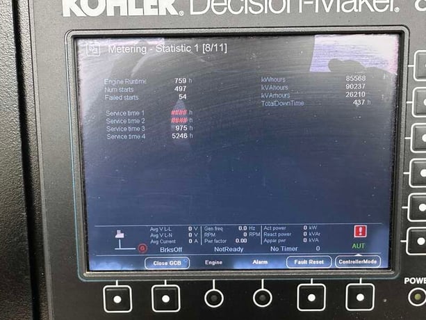 750 KW Kohler #750REZK, Natural gas generator set, 277/480 Volts, 976 hours, 1059 HP @ 1800 RPM, Siemens - Image 9