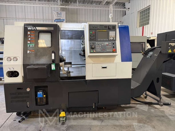 Hyundai Wia #L210A, CNC turning center, 21.7" swing, 8" chuck, 2.6" bar, 13.8" dia., 16.1" lgth, 12 turret - Image 2