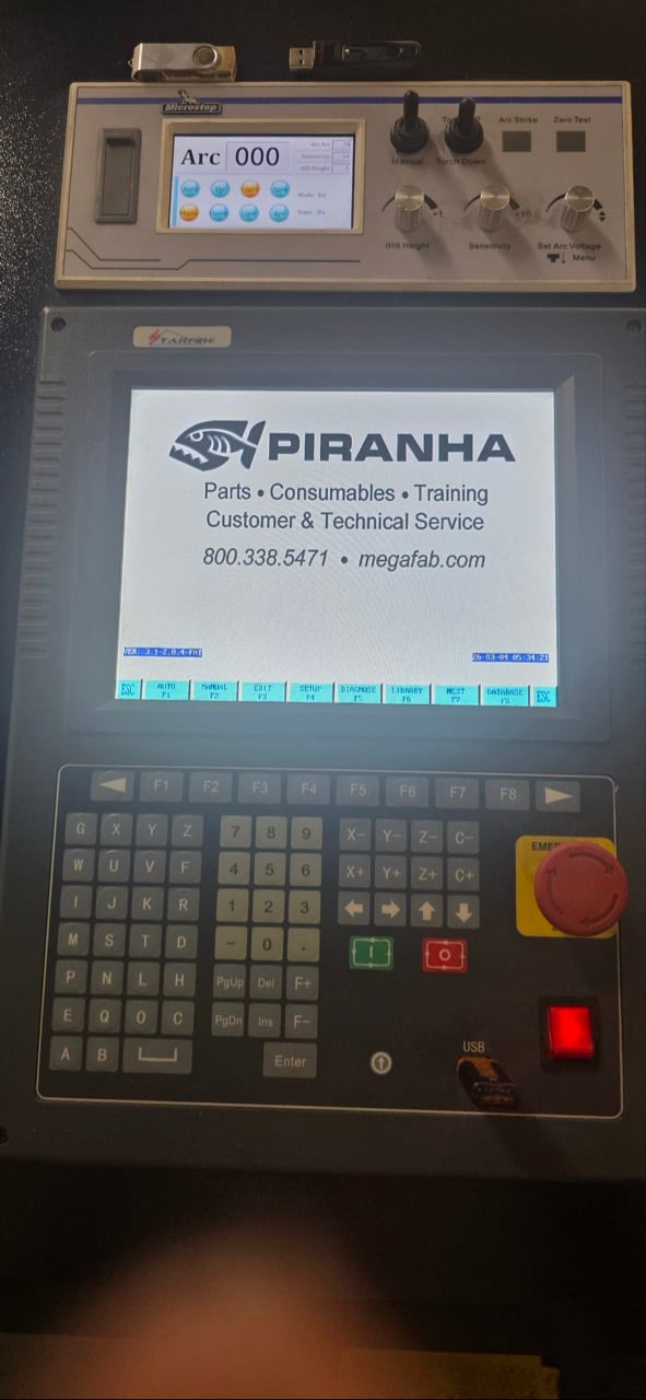Piranha #C408, CNC Plasma, 4' x8' table, 6500 CFM, Hypertherm Powermax85, 85 Amps, 2020 - Image 2