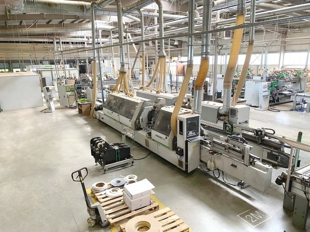 Biesse #Stream-SB2-9.5, Double-Side Sizing & Edgebanding Machine, 60mm thick panel, Sinitra Control, 131 FPM - Image 2
