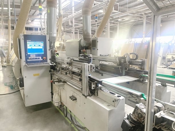 Biesse #Stream-SB2-9.5, Double-Side Sizing & Edgebanding Machine, 60mm thick panel, Sinitra Control, 131 FPM - Image 3