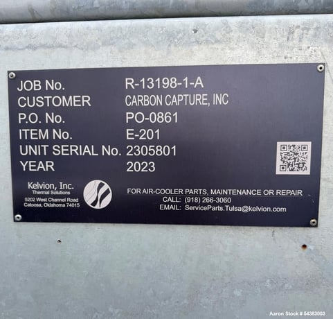 300 sq.ft., 50 psig, Kelvion, Air Cooled Fin Fan Heat Exchanger, Stainless Steel, 2023 - Image 10
