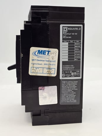 150 Amp, Square D #HDL36150C, Bolt On Circuit Breaker, 3P, 600 VAC, AS IS - Image 7
