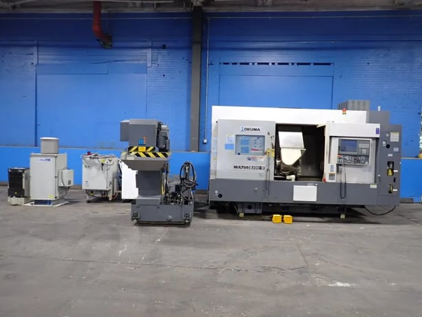Okuma #Multus-B300-W, CNC Lathe, OSP-P200L Control, Chip Conv., probe, 2008 - Image 2
