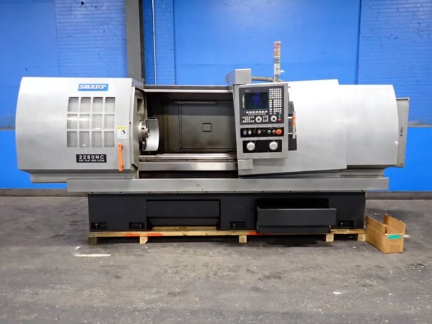 Sharp #2280NC, CNC Lathe, 80" x 22", Fagor Control, 3" bore, 2016 - Image 2