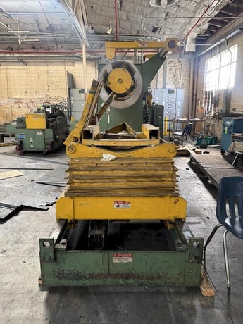20000 lb. Coe Press Equipment #CPR-PC-20954, powered coil reel / uncoiler w/ coil car, 54" width - Image 4