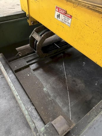 20000 lb. Coe Press Equipment #CPR-PC-20954, powered coil reel / uncoiler w/ coil car, 54" width - Image 6