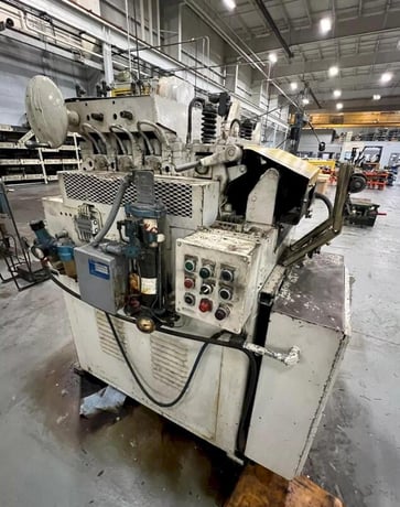 12" x .125" Littell #412-7PDL, 7-roll straightener, entry pinch rolls, automatic lube - Image 1