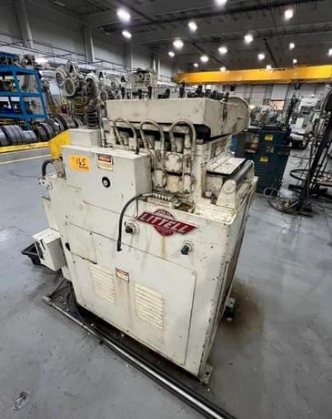 12" x .125" Littell #412-7PDL, 7-roll straightener, entry pinch rolls, automatic lube - Image 3