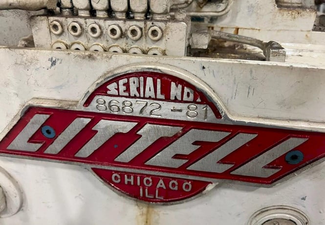 12" x .125" Littell #412-7PDL, 7-roll straightener, entry pinch rolls, automatic lube - Image 5