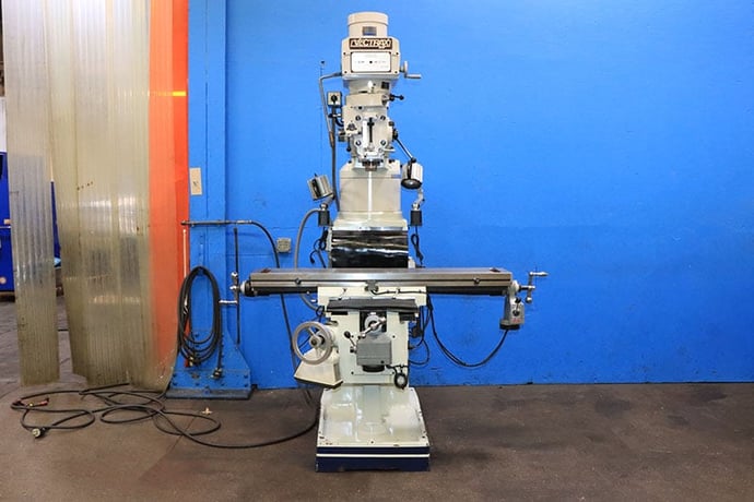MSC - Vectrax #GS-20V, vertical mill, 10" x50" tbl., 5 HP, 32" X, 17.5" Y, 18" Z, R-8, 70-3600 RPM, 2 halogen - Image 1