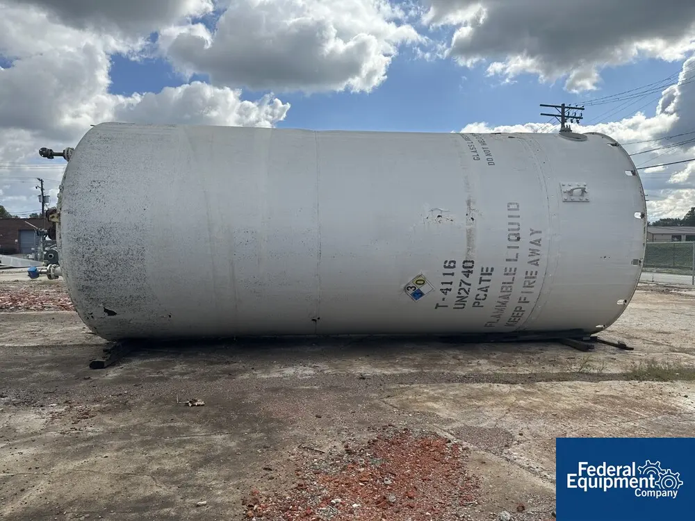 20,000 gallon Pfaudler, Glass Lined Chemstore Receiver, 30 psi, 144" diameter x 267" straight side, dish top - Image 3