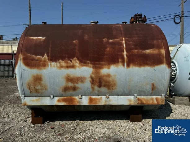 5,000 gallon Pfaudler #CH-5000, Horizontal Glass-Lined Chemstore Receiver Tank, 30 psi, 102" diameter x 128" - Image 1