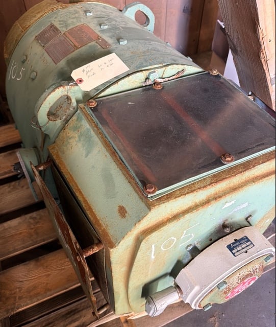 150 HP 1150/2000 RPM General Electric, Frame CD506AT, SPFG-SV, shunt, 500 VA, 150/300 VF - Image 3