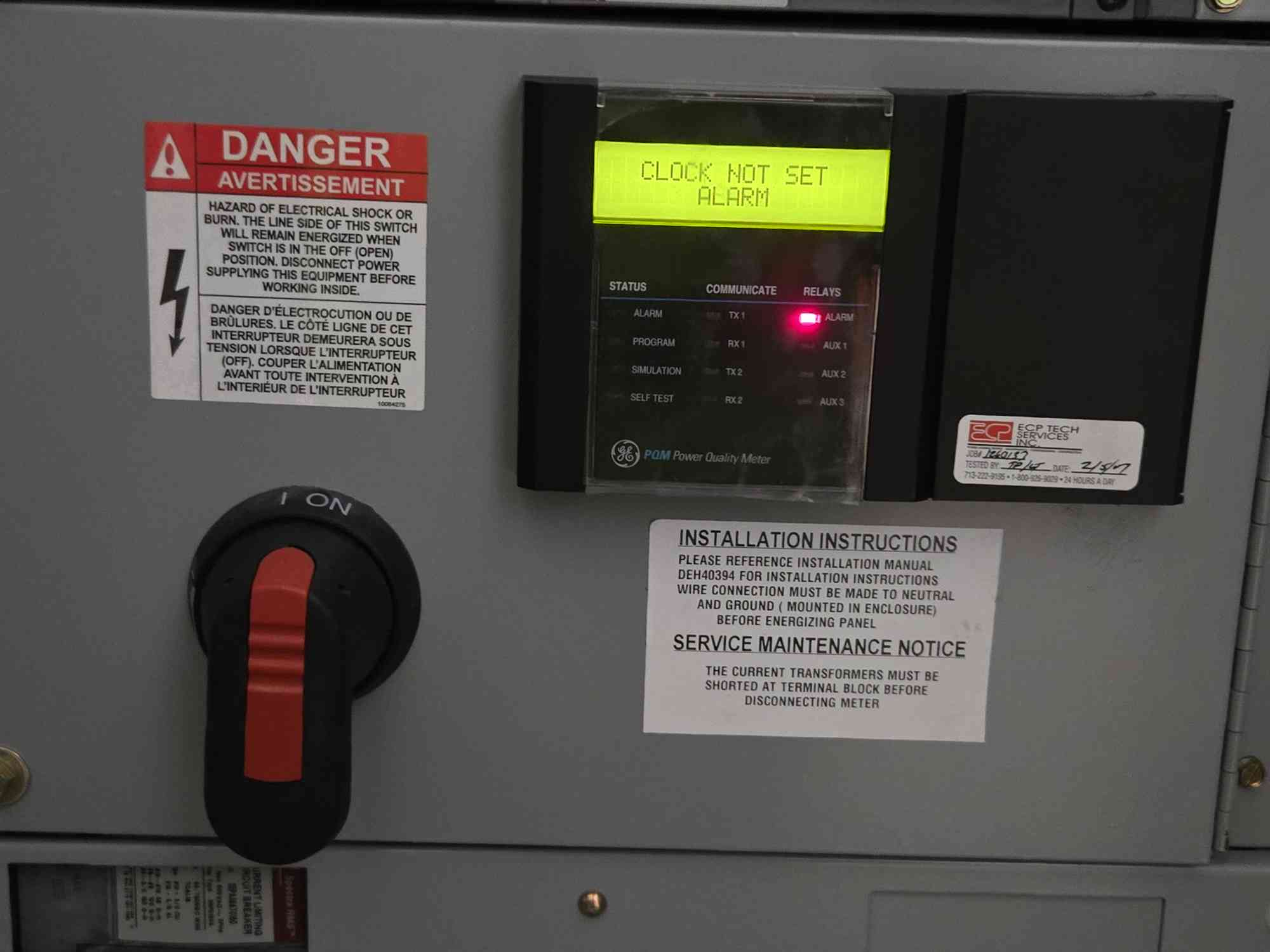 800 Amp, GE Spectra #SFPA36AT0250, Panelboard w/ Main, Meter, 3 Breaker - Image 5