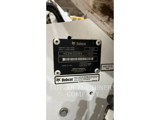 Bobcat T595, 3106 hours, S/N: B3NK31246, 2019 - Image 6