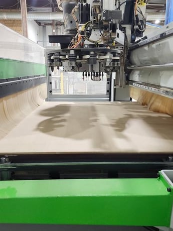 Biesse #Rover-B-7.65, flat table machine, 5' x20'tbl., 240" X, 61.4" Y, 7" Z, 24k RPM, 12 ATC, 2008 - Image 3