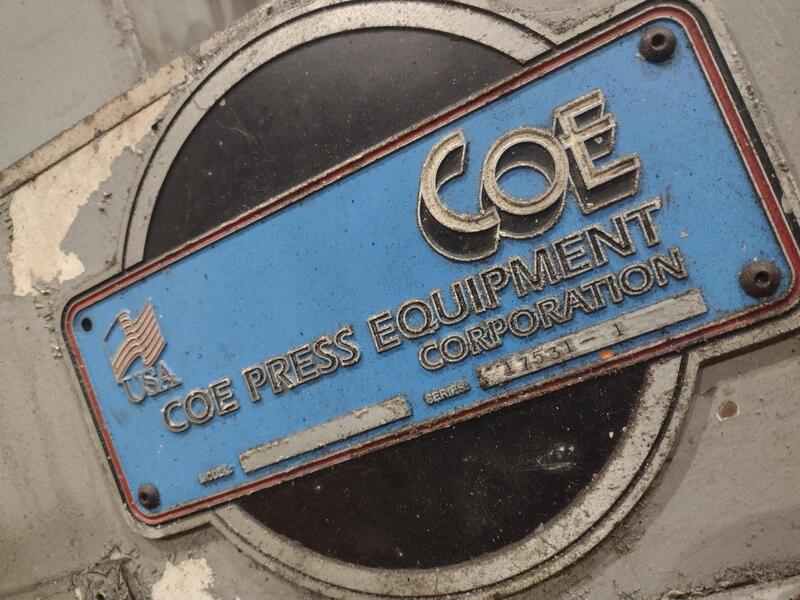 36" Coe Press Equipment, servo feeder - Image 2