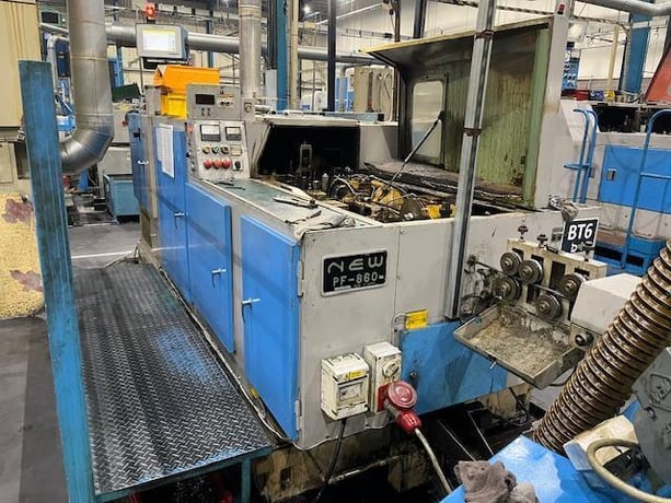 .31" Nakashimada #PF-860, 2-Die 3-Blow Cold Header, 50-120 pieces/min., 15 HP, 2-plane wire straightener - Image 2