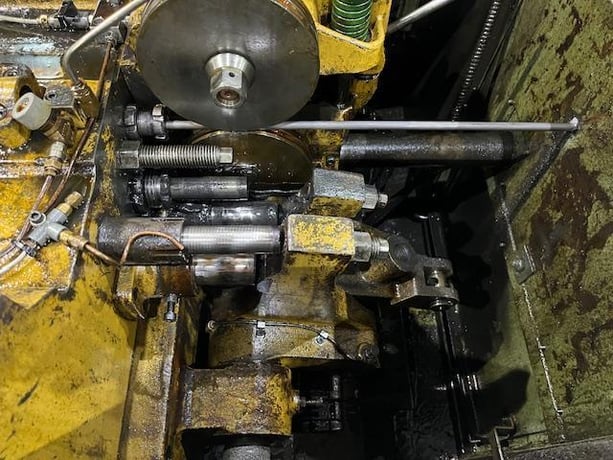 .31" Nakashimada #PF-860, 2-Die 3-Blow Cold Header, 50-120 pieces/min., 15 HP, 2-plane wire straightener - Image 8